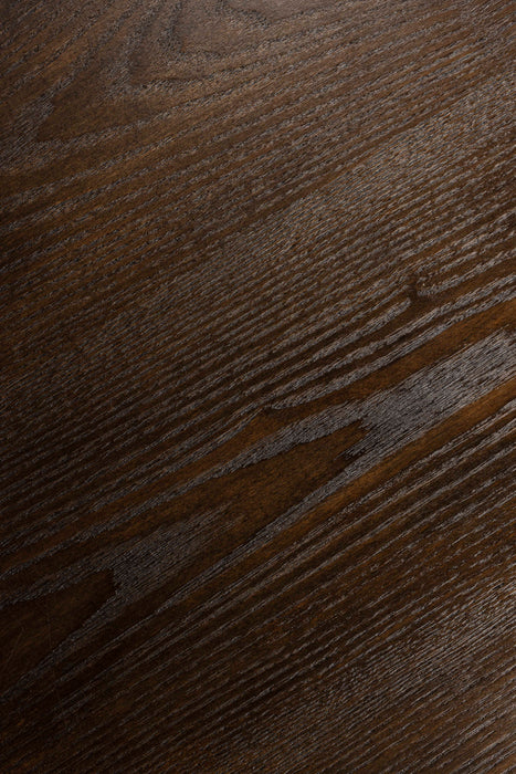 Eettafel Raku MDF,Teak veneer Zwart Ø110x75 cm-Eettafels-Creating Home
