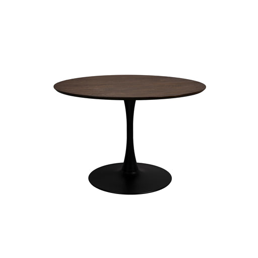 Eettafel Raku MDF,Teak veneer Zwart Ø110x75 cm-Eettafels-Creating Home