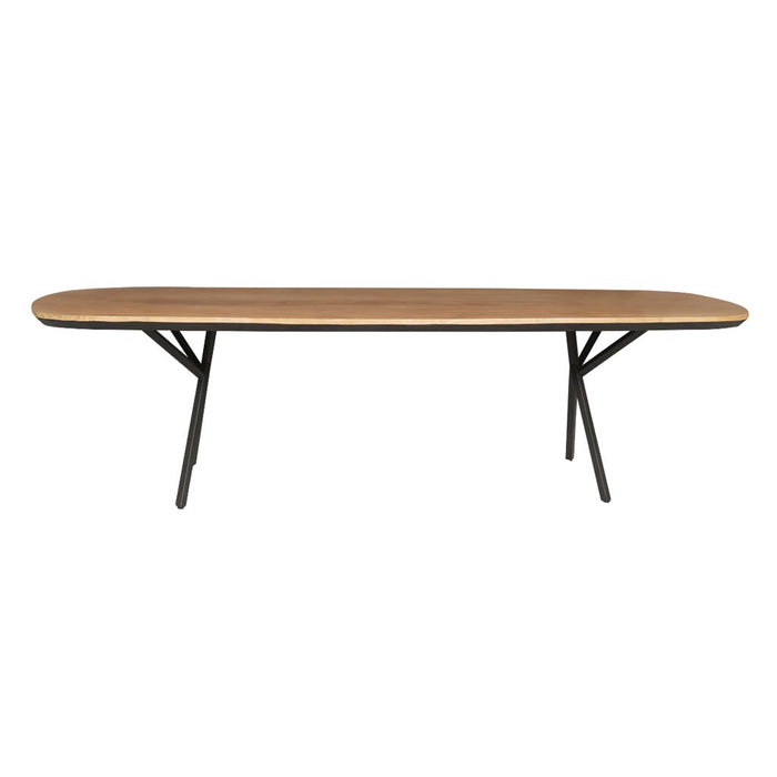 Eettafel Richwood Naturel Metaal 160x100 cm-Eettafels-Starfurn
