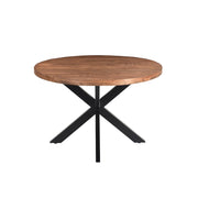 Eettafel Rocky Mangohout Naturel hout 120 cm 120x120x76 cm-Eettafels-Livingfurn