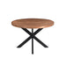 Eettafel Rocky Mangohout Naturel hout 120 cm 120x120x76 cm-Eettafels-Livingfurn