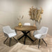 Eettafel Rocky Mangohout Naturel hout 120 cm 120x120x76 cm-Eettafels-Livingfurn