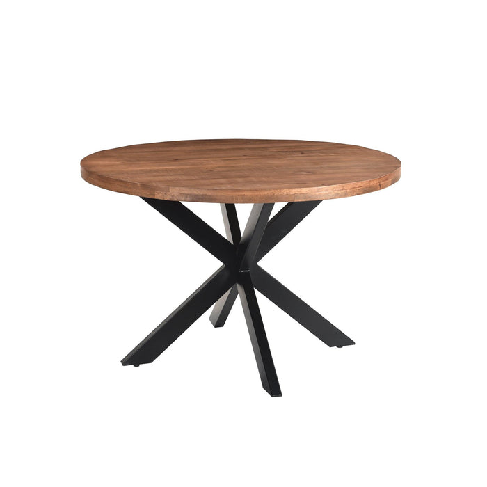 Eettafel Rocky Mangohout Naturel hout 120 cm-Eettafels-Livingfurn