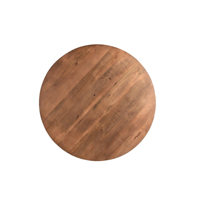Eettafel Rocky Mangohout Naturel hout 120 cm-Eettafels-Livingfurn
