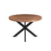 Eettafel Rocky Mangohout Naturel hout 130 cm-Eettafels-Livingfurn