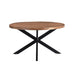 Eettafel Rocky Mangohout Naturel hout 140 cm 140x140x76 cm-Eettafels-Livingfurn