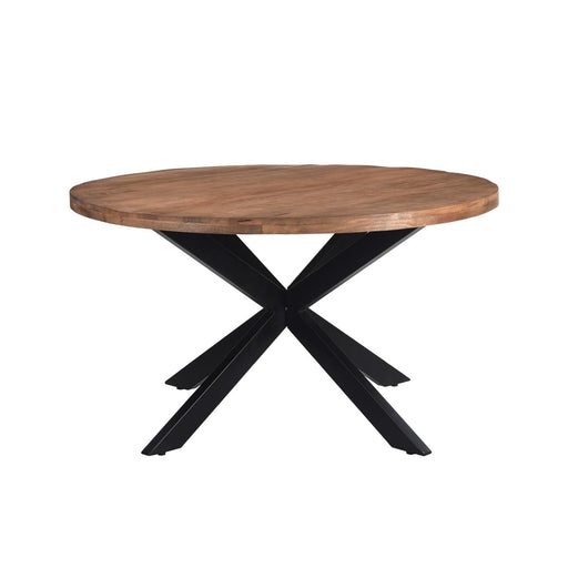 Eettafel Rocky Mangohout Naturel hout 140 cm-Eettafels-Livingfurn