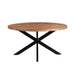 Eettafel Rocky Mangohout Naturel hout 150 cm 150x150x76 cm-Eettafels-Livingfurn