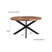 Eettafel Rocky Mangohout Naturel hout 150 cm-Eettafels-Livingfurn