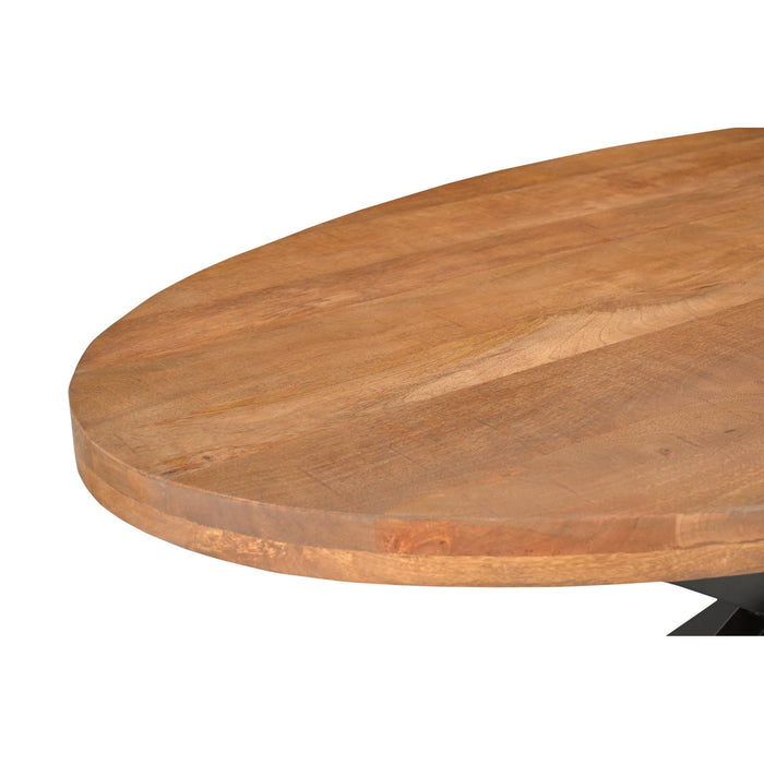 Eettafel Rocky Mangohout Naturel hout 160x90 cm-Eettafels-Livingfurn