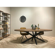 Eettafel Rocky Mangohout Naturel hout 160x90 cm-Eettafels-Livingfurn