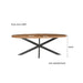 Eettafel Rocky Mangohout Naturel hout 160x90 cm-Eettafels-Livingfurn
