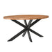 Eettafel Rocky Mangohout Naturel hout 180x90 cm-Eettafels-Livingfurn