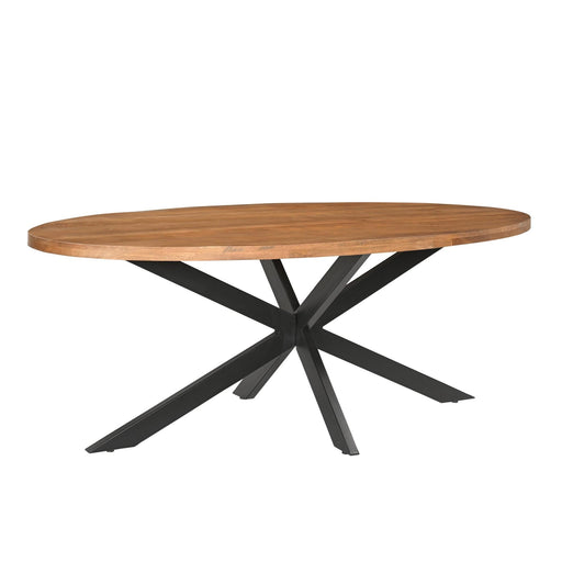 Eettafel Rocky Mangohout Naturel hout 240x110 cm-Eettafels-Livingfurn