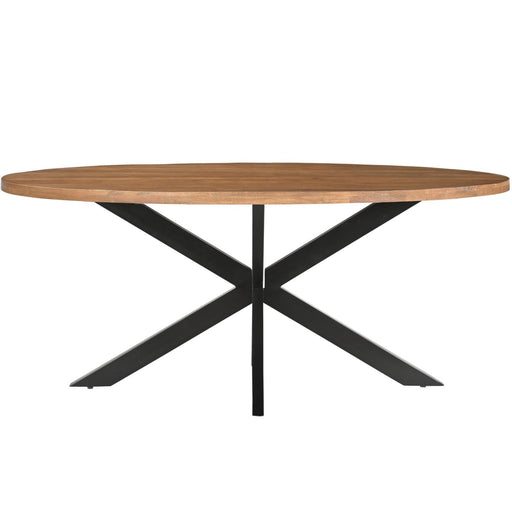 Eettafel Rocky Mangohout Naturel hout 240x110 cm-Eettafels-Livingfurn