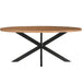 Eettafel Rocky Mangohout Naturel hout 240x110 cm-Eettafels-Livingfurn