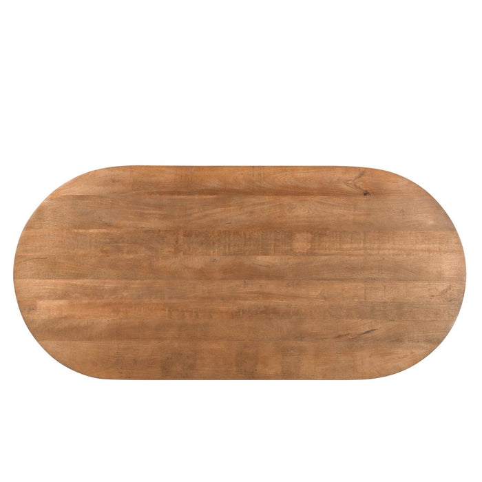Eettafel Salvator Mangohout Bruin 110x200 cm 31000-Eettafels-Livingfurn