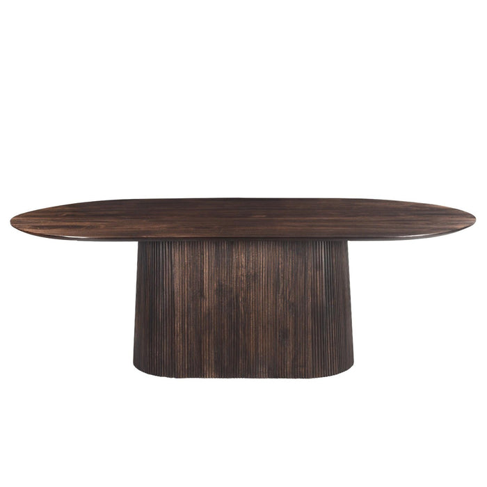 Eettafel Salvator Mangohout Bruin 110x200 cm 31001-Eettafels-Livingfurn