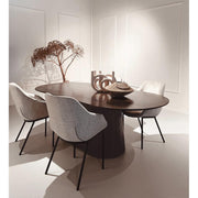 Eettafel Salvator Mangohout Bruin 110x200 cm 31001-Eettafels-Livingfurn
