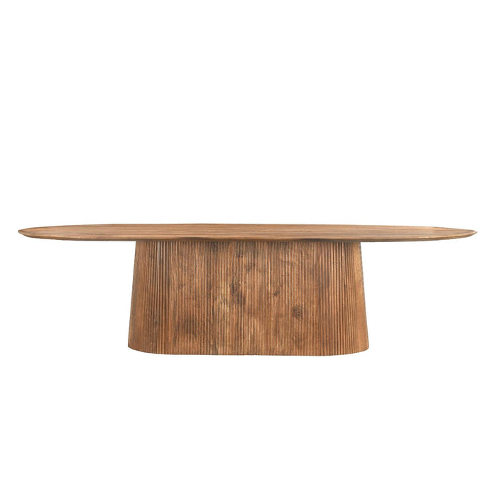 Eettafel Salvator Mangohout Bruin 110x300 cm 30999-Eettafels-Livingfurn