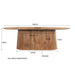 Eettafel Salvator Mangohout Bruin 110x300 cm 30999-Eettafels-Livingfurn