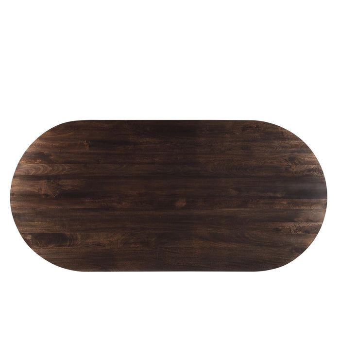 Eettafel Salvator Mangohout Bruin 110x300 cm-Eettafels-Livingfurn