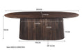 Eettafel Salvator Mangohout Bruin 110x300 cm-Eettafels-Livingfurn