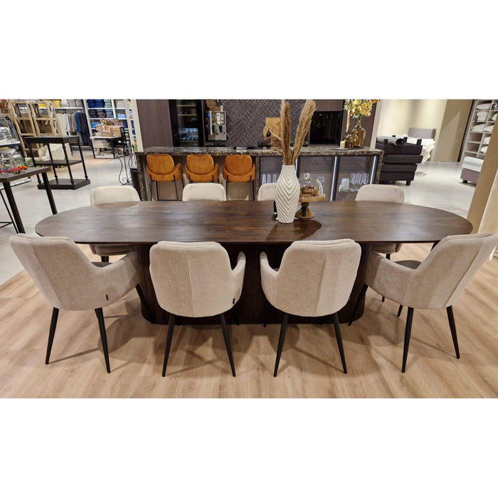Eettafel Salvator Mangohout Bruin 110x300 cm-Eettafels-Livingfurn