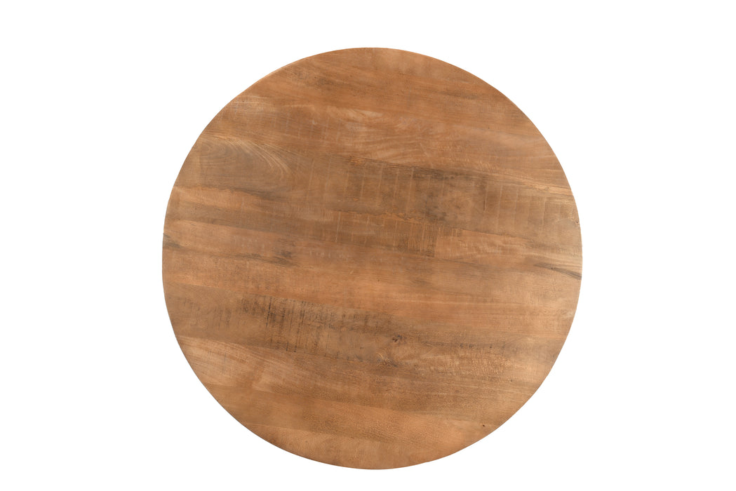 Eettafel Salvator Mangohout Bruin 130 cm-Eettafels-Livingfurn
