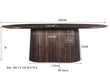 Eettafel Salvator Mangohout Bruin 200x110 cm-Eettafels-Livingfurn