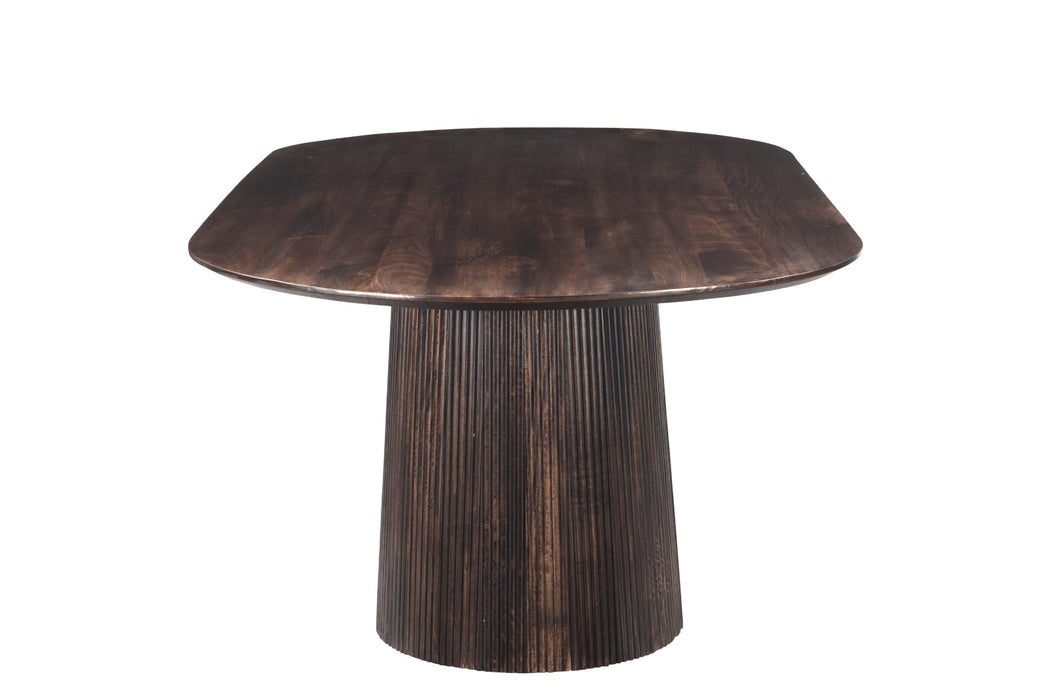 Eettafel Salvator Mangohout Bruin 200x110 cm-Eettafels-Livingfurn