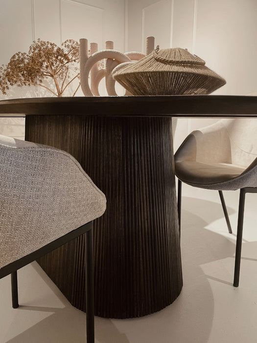 Eettafel Salvator Mangohout Bruin 300x110 cm-Eettafels-Livingfurn