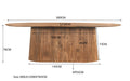 Eettafel Salvator Mangohout Bruin 300x110 cm-Eettafels-Livingfurn