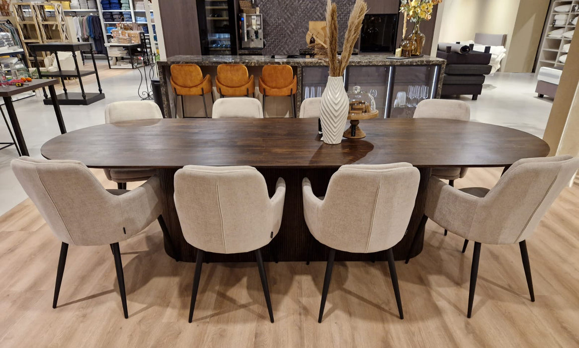 Eettafel Salvator Mangohout Bruin 300x110 cm-Eettafels-Livingfurn