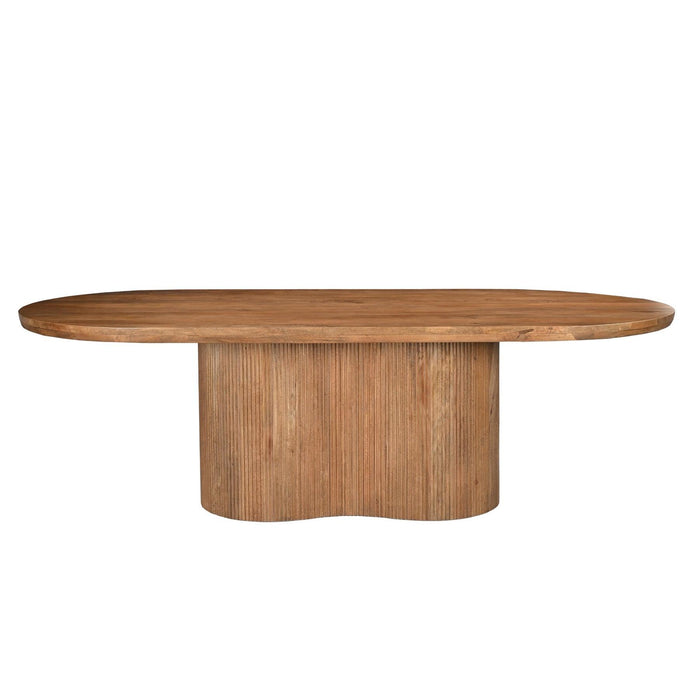 Eettafel Sevilla Mangohout Bruin 100x220 cm 31175-Eettafels-Livingfurn