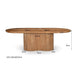 Eettafel Sevilla Mangohout Bruin 100x220 cm 31175-Eettafels-Livingfurn