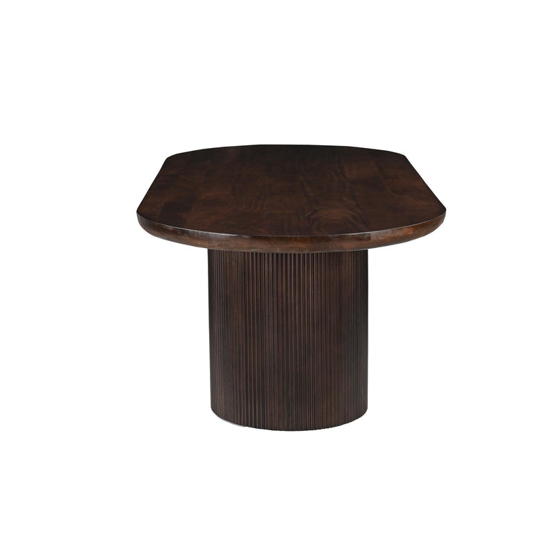 Eettafel Sevilla Mangohout Bruin 100x220 cm 31199-Eettafels-Livingfurn