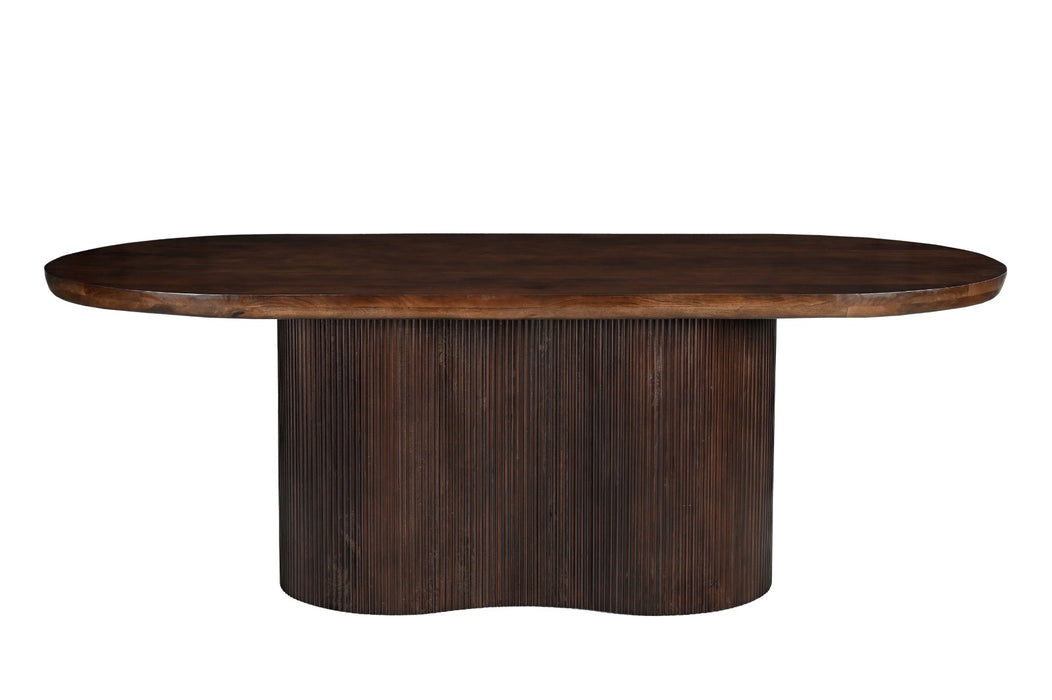 Eettafel Sevilla Mangohout Bruin 110x250 cm-Eettafels-Livingfurn