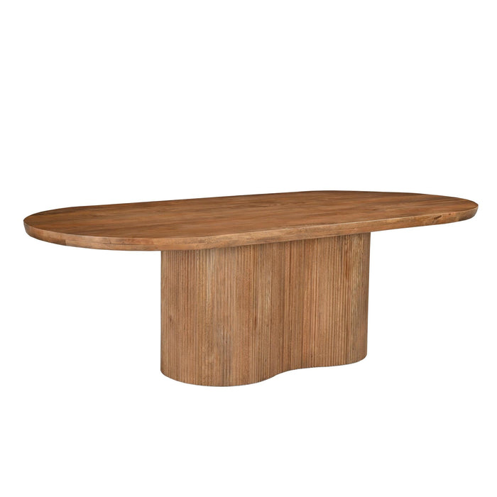 Eettafel Sevilla Mangohout Naturel hout 110x250 cm-Eettafels-Livingfurn