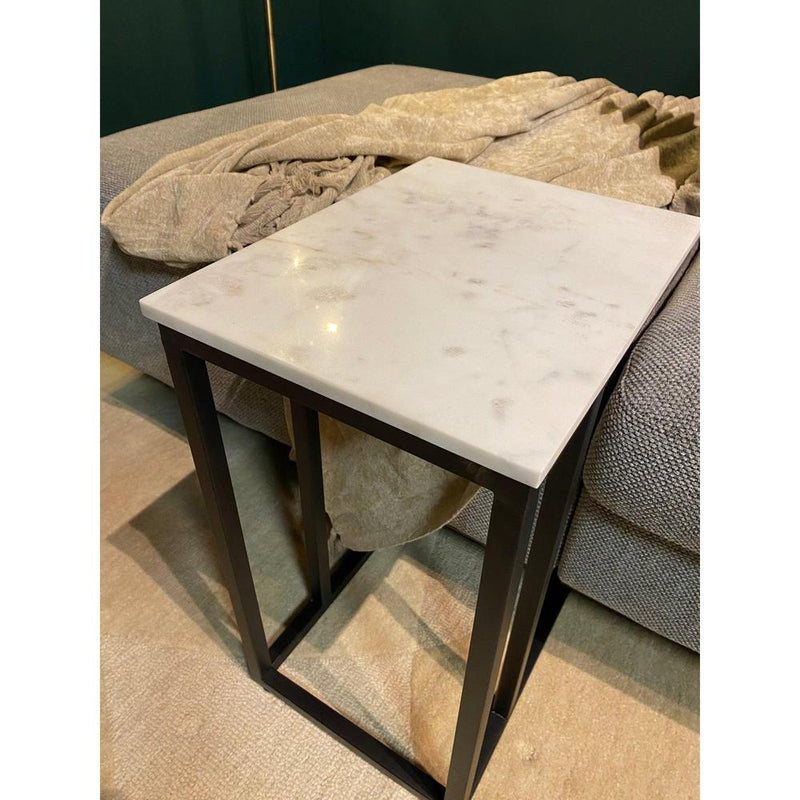 Eettafel Slider Nova Wit marble 40x30x54 cm-Eettafels-Starfurn