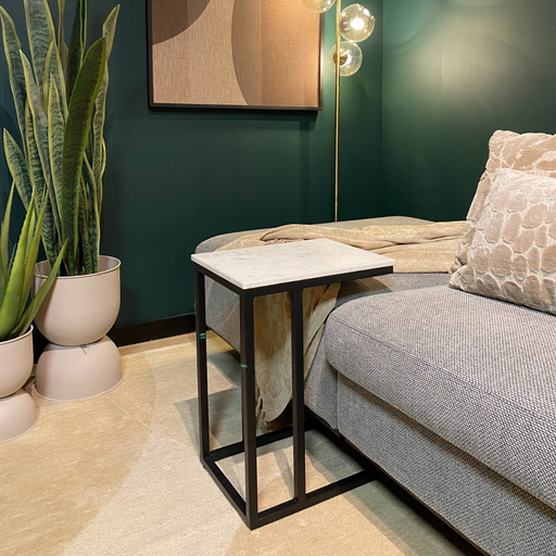 Eettafel Slider Nova Wit marble 40x30x54 cm-Eettafels-Starfurn