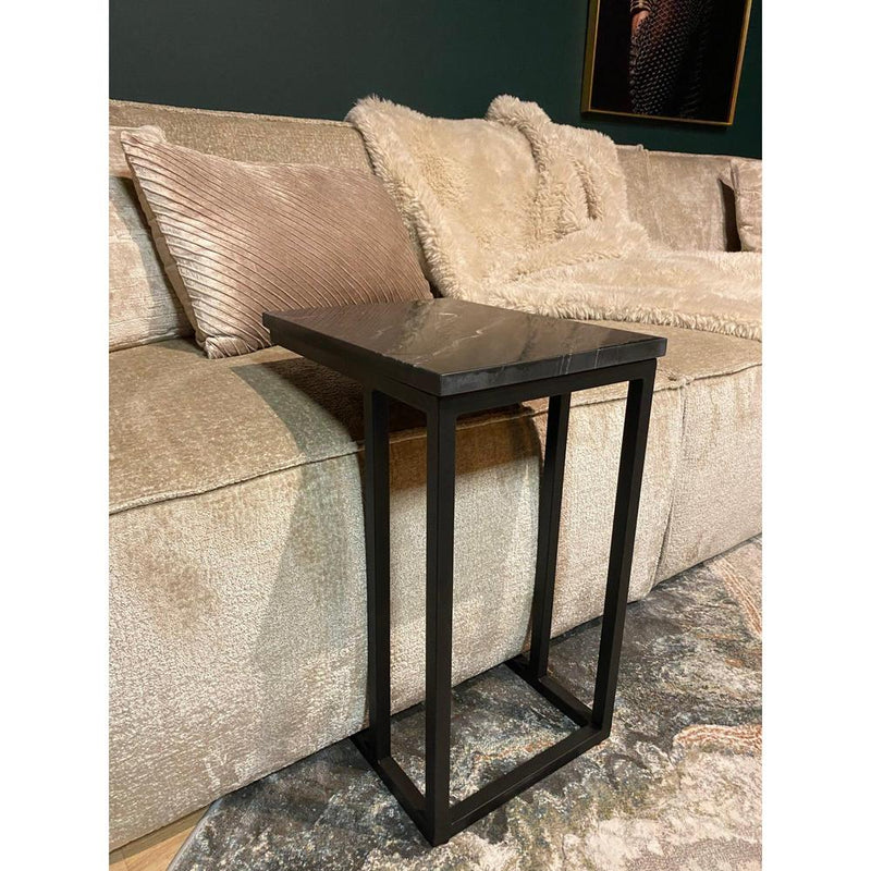 Eettafel Slider Nova Zwart marble 40x30x54 cm-Eettafels-Starfurn
