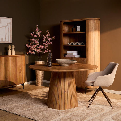 Eettafel Solana 130 cm Naturel 130x130x76 cm-Eettafels-Starfurn