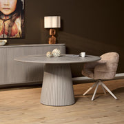 Eettafel Solana 130 cm Taupe 130x130x76 cm-Eettafels-Starfurn