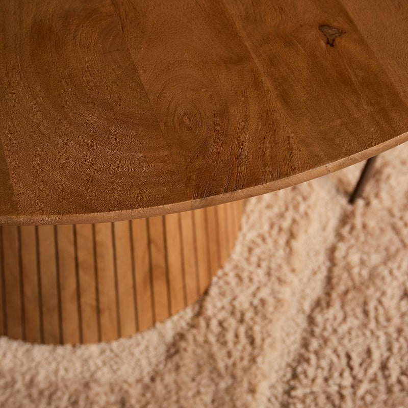 Eettafel Solana 150 cm Naturel 150x150x76 cm-Eettafels-Starfurn