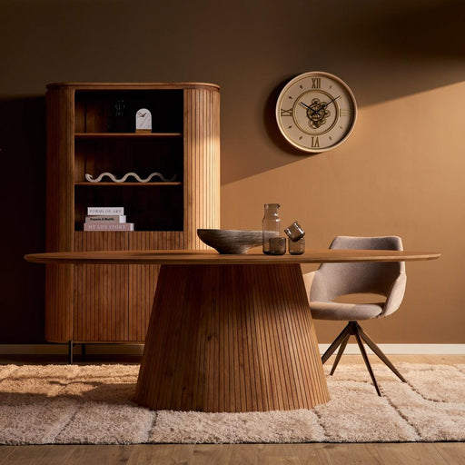 Eettafel Solana 210 cm Naturel Ovaal 210x110x76 cm-Eettafels-Starfurn