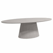 Eettafel Solana 210 cm Ovaal Taupe 210x110x76 cm-Eettafels-Starfurn