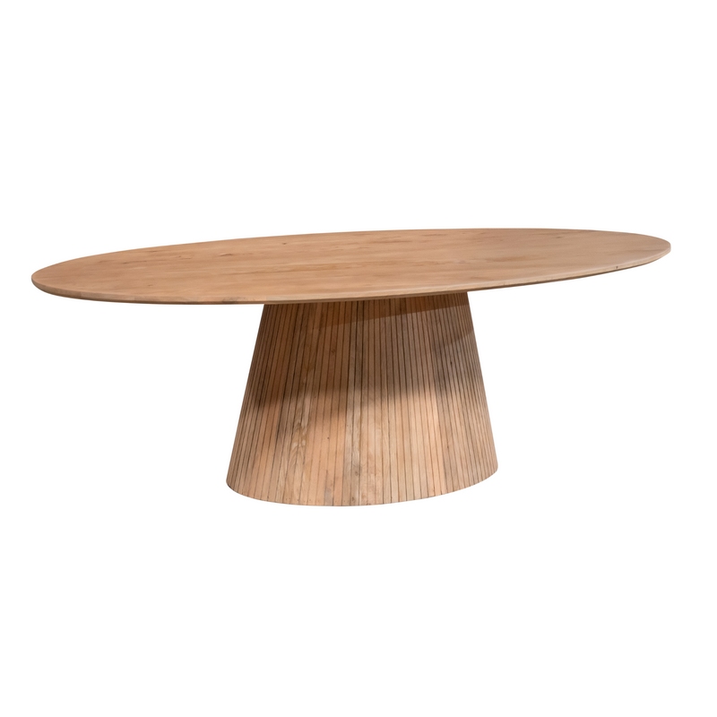Eettafel Solana 240 cm Naturel Ovaal 240x120x76 cm-Eettafels-Starfurn