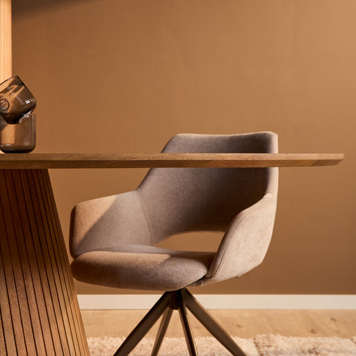Eettafel Solana 240 cm Naturel Ovaal 240x120x76 cm-Eettafels-Starfurn