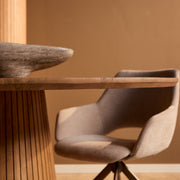 Eettafel Solana 240 cm Naturel Ovaal 240x120x76 cm-Eettafels-Starfurn